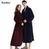 Gacloz Lovers Flannel Sleepwear Bathrobe Thick Kimono Robe Women Men Nightgown Plus Size Bath Robe Kimono Hombre Nuisette Homme