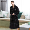 Gacloz Lovers Flannel Sleepwear Bathrobe Thick Kimono Robe Women Men Nightgown Plus Size Bath Robe Kimono Hombre Nuisette Homme