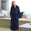 Gacloz Lovers Flannel Sleepwear Bathrobe Thick Kimono Robe Women Men Nightgown Plus Size Bath Robe Kimono Hombre Nuisette Homme