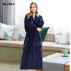Gacloz Lovers Flannel Sleepwear Bathrobe Thick Kimono Robe Women Men Nightgown Plus Size Bath Robe Kimono Hombre Nuisette Homme