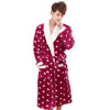 New Autumn Men Robe Long Women Robe Men Couples Nightgowns Coral Fleece Flannel Bathrobe Thickening Sexy Leopard Sleepwear