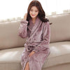 New Autumn Men Robe Long Women Robe Men Couples Nightgowns Coral Fleece Flannel Bathrobe Thickening Sexy Leopard Sleepwear