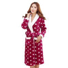 New Autumn Men Robe Long Women Robe Men Couples Nightgowns Coral Fleece Flannel Bathrobe Thickening Sexy Leopard Sleepwear