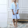 Towel Bath Robe Dressing Gown Men Solid Cotton Waffle Sleep Lounge Summer Bathrobe Nightgowns Robes Casual Wear Mens Robes Long