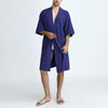 Towel Bath Robe Dressing Gown Men Solid Cotton Waffle Sleep Lounge Summer Bathrobe Nightgowns Robes Casual Wear Mens Robes Long