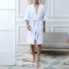 Towel Bath Robe Dressing Gown Men Solid Cotton Waffle Sleep Lounge Summer Bathrobe Nightgowns Robes Casual Wear Mens Robes Long