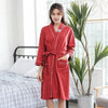 Men's Robe 100% cotton Bathrobe kimono sleepwear Kimono nightgown long-sleeve bathrobes long design Bride Bridal Wedding robe