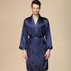 mens robes silky gown long sleeve nightgown men kimono silk robe men pajamas bathrobe men sleepwear sleep wearman silk bath robe