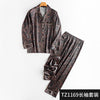 Autumn Men Pajama Set Silk Summer Nightgown Pajamas Long Sleeve Long Pant Sleepwear Plus Size Home Suit Long Sleeve Nightgown