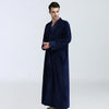 Flannel Robe Male Winter Dressing Warm Fleece Long Thick Men's Bathrobe Nightgowns Menâ€˜s Bath Robe Winter Sleep L XL XXL XXXL