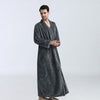 Flannel Robe Male Winter Dressing Warm Fleece Long Thick Men's Bathrobe Nightgowns Menâ€˜s Bath Robe Winter Sleep L XL XXL XXXL