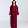Flannel Robe Male Winter Dressing Warm Fleece Long Thick Men's Bathrobe Nightgowns Menâ€˜s Bath Robe Winter Sleep L XL XXL XXXL