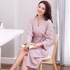 Sleep Wear Robe Men and Women Matching Bathrobe Japanese Loose Style Pajama Kimono 100% Cotton Bath Robe Long Sleeve Nightgown