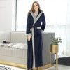 Winter Long Robes Warm Men Bathrobe Ankle-Length Coral Fleece Kimono Robe Lovers Couple Nightgown Flannel Bath Gown Sleepwear