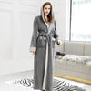 Winter Long Robes Warm Men Bathrobe Ankle-Length Coral Fleece Kimono Robe Lovers Couple Nightgown Flannel Bath Gown Sleepwear