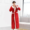 Winter Long Robes Warm Men Bathrobe Ankle-Length Coral Fleece Kimono Robe Lovers Couple Nightgown Flannel Bath Gown Sleepwear