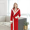 Winter Long Robes Warm Men Bathrobe Ankle-Length Coral Fleece Kimono Robe Lovers Couple Nightgown Flannel Bath Gown Sleepwear