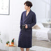 Bathrobe Men's Nightgown Autumn Long Comfortable Long Sleeve Summer Thin Summer Breathable Pajamas Men's Summer Home Service