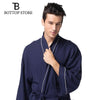 2019 New Soft Pyjamas Men Robe Gown Casual Sleepwear Mens Lounge Wear Man Loungewear Nightgown Male Bathrobe Kimono Waffle Cotto