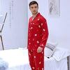 Men's Modern Style Nightgown Household Clothes Long-sleeved Ice Silk Plus Size Leisure Sleepwear 2 Pieces Fashion Homewear J027