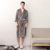 2019 Winter New Lovers Velvet Robe Bathrobe Soft women Long Kimono Robe Warm Man Dressing Gown Sleepwear Nightgown