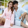 Waffle Men Bathrobe Bamboo Fiber nightgown sleepwear Pajamas Fleece Sexy robe lovers long soft Kimono robe spring summer autumn