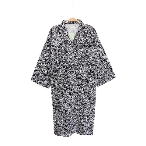 Spring Autumn Male Cotton Kimono Bathrobe Sleepwear 2019 New Japanese Style Men Robe Gown Lightweight Nightgown Spa Nightwear