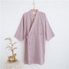 Spring Autumn Male Cotton Kimono Bathrobe Sleepwear 2019 New Japanese Style Men Robe Gown Lightweight Nightgown Spa Nightwear