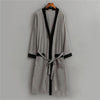 Fashion Bathrobe 2019 Plus Size Cotton V Neck Nightgown For Men Sashes Long Sleeve Men Robes Autumn Winter Ds5082
