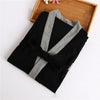 Fashion Bathrobe 2019 Plus Size Cotton V Neck Nightgown For Men Sashes Long Sleeve Men Robes Autumn Winter Ds5082