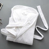 Lovers 100% Bathrobe Men Hooded Autumn Winter Thick Long Warm Sleepwear Men's Robe Thicken Bathrobe Nightgown Home Clothes White