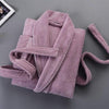 Lovers 100% Bathrobe Men Hooded Autumn Winter Thick Long Warm Sleepwear Men's Robe Thicken Bathrobe Nightgown Home Clothes White