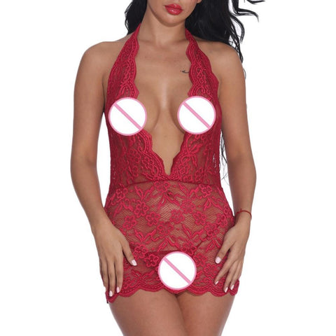 New Sleepdress for Women Sexy Lace Backless Nightdress Sleepwear Nachthemden 2019 Vintage Ropa Para Dormir Y