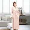 Men Casual Kimono Bathrobe Autumn Winter Flannel Long Robe Thick Warm Sleepwear Full Sleeve Nightgown Male Casual Home Wear