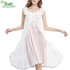 Womens Vintage Long Nightgowns 2018 Fashion Female Sweet Princess Sleeveless Sleepshirts Ladies Lace Sexy Nightdress ZS184