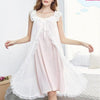 Womens Vintage Long Nightgowns 2018 Fashion Female Sweet Princess Sleeveless Sleepshirts Ladies Lace Sexy Nightdress ZS184
