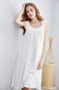 Womens Vintage Long Nightgowns 2018 Fashion Female Sweet Princess Sleeveless Sleepshirts Ladies Lace Sexy Nightdress ZS184
