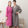 Hot Sale Loves Cotton Nightgown Summer Kimono Robe Bathrobe Gown Man&Wome Casual Sleepwear Solid Home Clothes Loose Nightwear