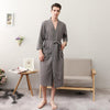 Hot Sale Loves Cotton Nightgown Summer Kimono Robe Bathrobe Gown Man&Wome Casual Sleepwear Solid Home Clothes Loose Nightwear