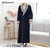 Winter Thick Warm Female Fleece Kimono Robe Lovers Couple Nightgown Super Soft Bath Gown Sleepwear Long Nightwear Home Dress