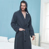 Winter Thickening Warm Flannel Hooded Bathrobe Men 100% Cotton Gown Kimono Bathrobe Male Sleepwear Nightgown Homme Autumn Winter