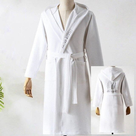 Winter Thickening Warm Flannel Hooded Bathrobe Men 100% Cotton Gown Kimono Bathrobe Male Sleepwear Nightgown Homme Autumn Winter