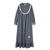 Vintage Long Victorian Princess Nightgown Ladies Royal Sleepwear Women Autumn Winter 2019 Long-sleeved homeweare Arab Nightdress
