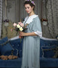Free Shipping 2018 New Women's Princess Nightshirt Long Nightgown Vintage Sleepwear Ladies pijamas