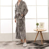 Winter Thick Warm Female Male Coral Fleece Kimono Robe Lover Couple Nightgown Bath Gown Sleepwear Large Long Nightwear 2019 Robe