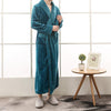 Winter Thick Warm Female Male Coral Fleece Kimono Robe Lover Couple Nightgown Bath Gown Sleepwear Large Long Nightwear 2019 Robe