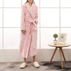 Winter Thick Warm Female Male Coral Fleece Kimono Robe Lover Couple Nightgown Bath Gown Sleepwear Large Long Nightwear 2019 Robe