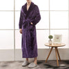 Winter Thick Warm Female Male Coral Fleece Kimono Robe Lover Couple Nightgown Bath Gown Sleepwear Large Long Nightwear 2019 Robe