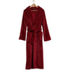 Winter Thick Warm Female Male Coral Fleece Kimono Robe Lover Couple Nightgown Bath Gown Sleepwear Large Long Nightwear 2019 Robe