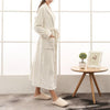 Winter Thick Warm Female Male Coral Fleece Kimono Robe Lover Couple Nightgown Bath Gown Sleepwear Large Long Nightwear 2019 Robe